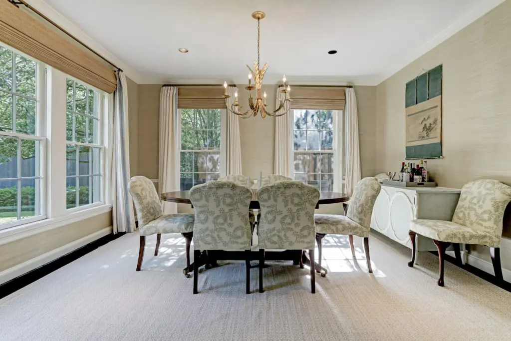 The formal dining room
 (Photo by TK Images)