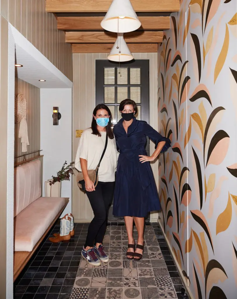 Susan O’Neil with Erin Sander in Erin's Mud Room (Photo by Jonathan Zizzo)