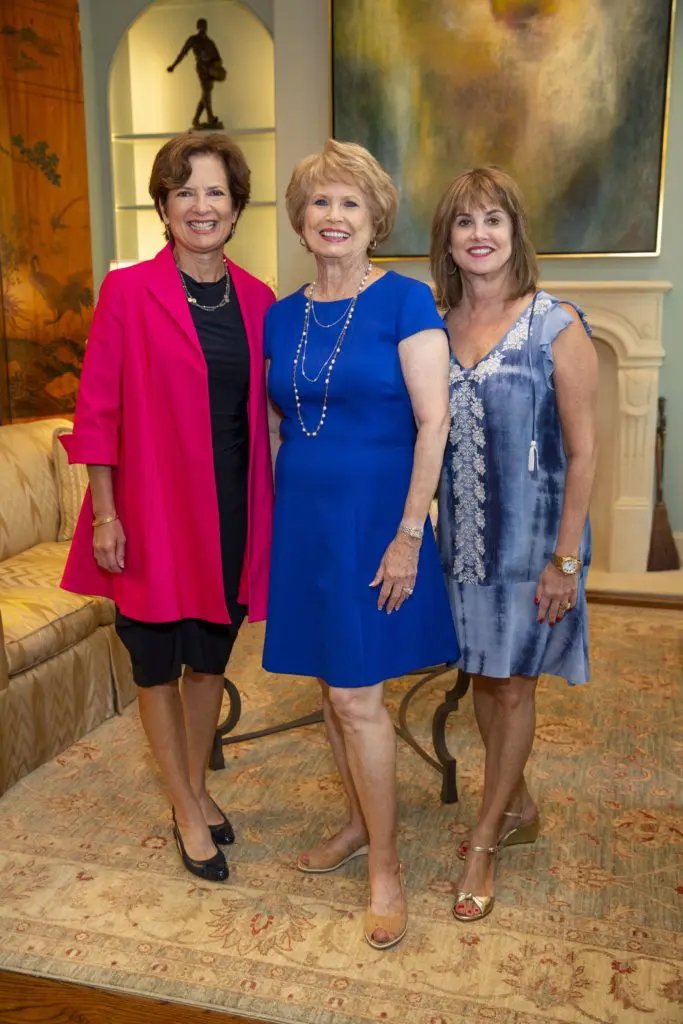 Tracie Renfroe, honoree Ginger Renfroe Blanton, Renee Renfroe at a private home for viewing of the 'Reflections on Style' fashion show and program. (Photo by Jenny Antill Clifton)