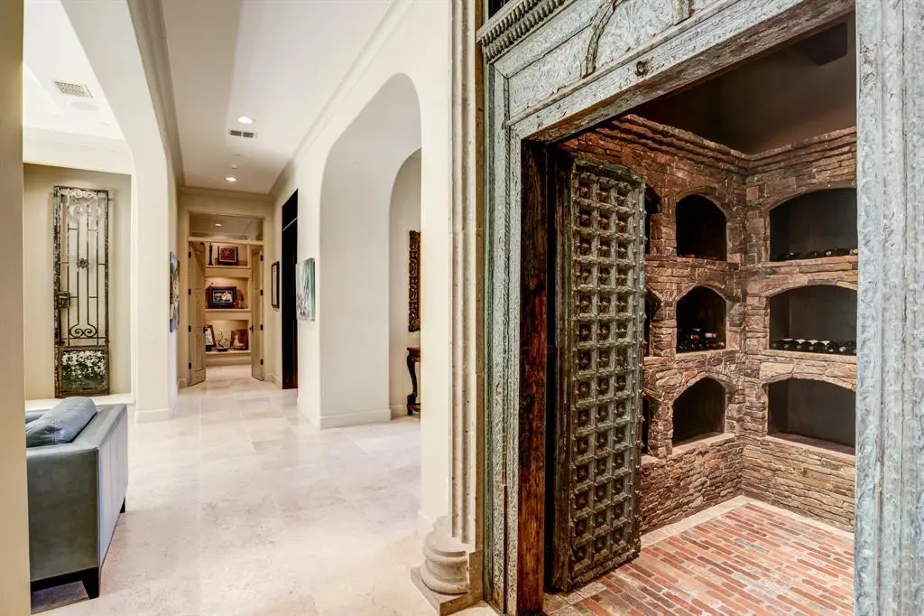 The unique wine grotto.
