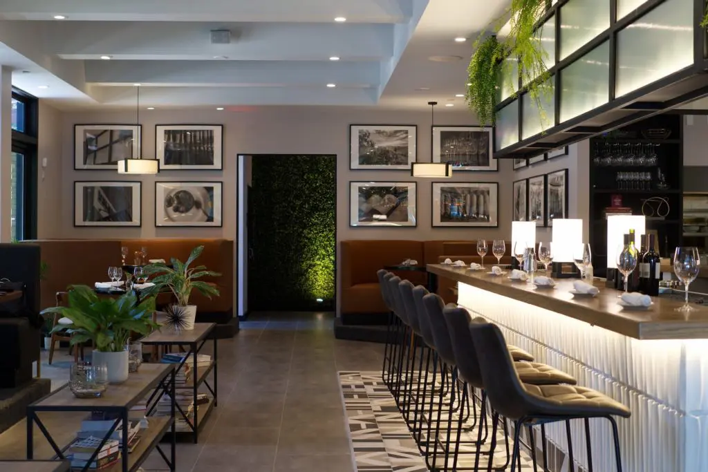 Bavette Grill boasts a classy interior and outdoor patio with hydroponic garden.