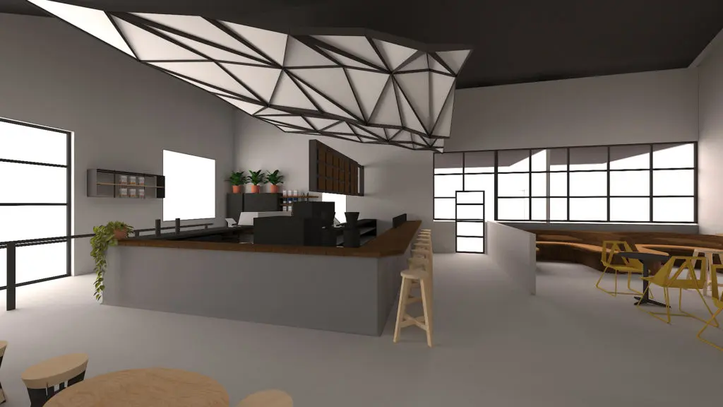 Giant Leap Coffee's upcoming new East End flagship is a showcase space.