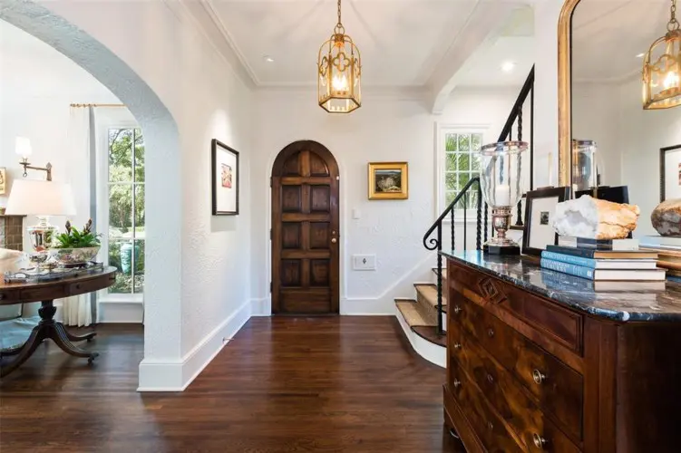 The entryway for the 1920s-era home. 