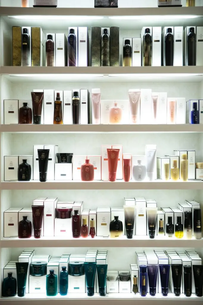 Product selection at Ceron Hair. (Photo by John Cain)
