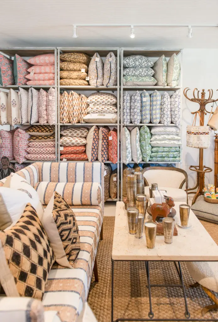 The Courtney Barton shop in Round Top features a curated collection of one-of-a-kind pieces, antique furniture, and globally sourced décor and accessories.(Photo by Natalie Lacy Lange)