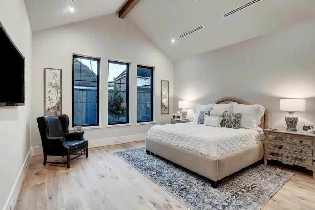 David B. Atkins' Curated Design warehouse provided furniture for staging this home in Spring Valley.  (Photo by Shelby Hodge)
