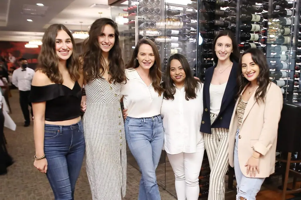 Cathy Baumanis, Elena Karaytcheva, Hannah Swiggard, Fernanda Varela, Claire Collier, Aley Shimel at the opening of Casa Do Brasil (Photo by Quy Tran Photography)