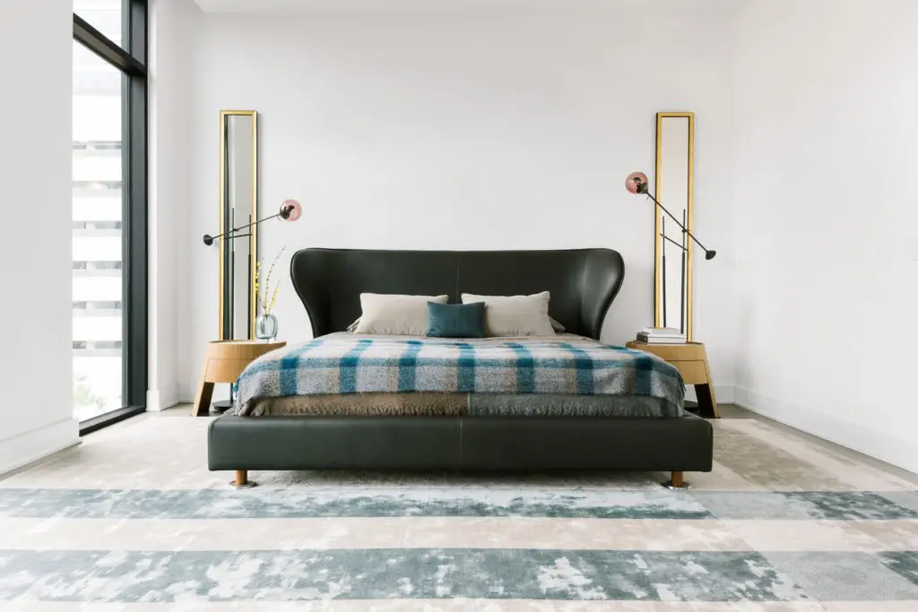 Giorgetti Houston's bedrooms are large, providing plenty of room.  (Photo by Divya Pande.)