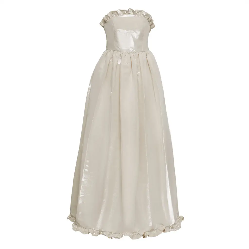 Hadleigh's gowns are handmade in Italy by talented artisans. 