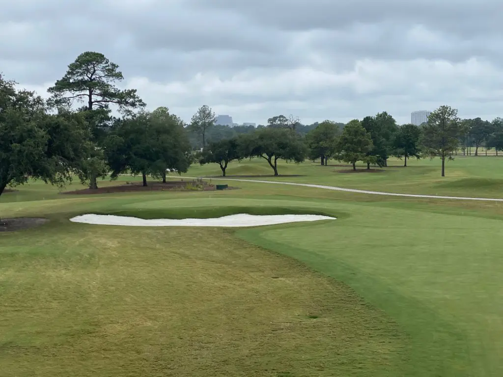 A view to the First Tee short course at Memorial Park.
