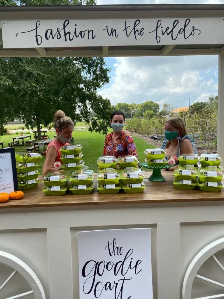 Salata provides a tasty brunch for those  at Hope Farm's Fashion in the Fields outing benefiting Recipe for Success. (Photo by Shelby Hodge)