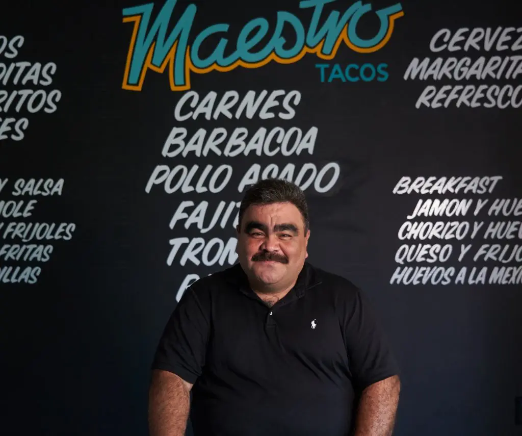 Miguel Mendoza of Maestro Tacos.