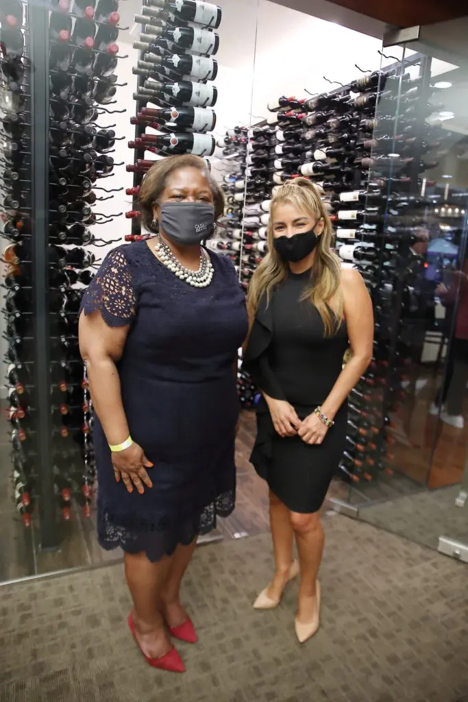 Mary Benton and Coco Dominguez at the grand opening of Casa Do Brasil (Photo by Quy Tran Photography)