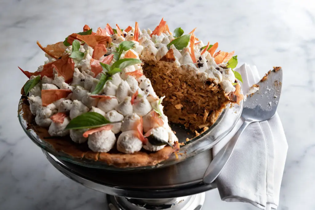 Or Misty Norris' Spaghetti & Meatballs pie. (Photo by Manny Rodriguez)