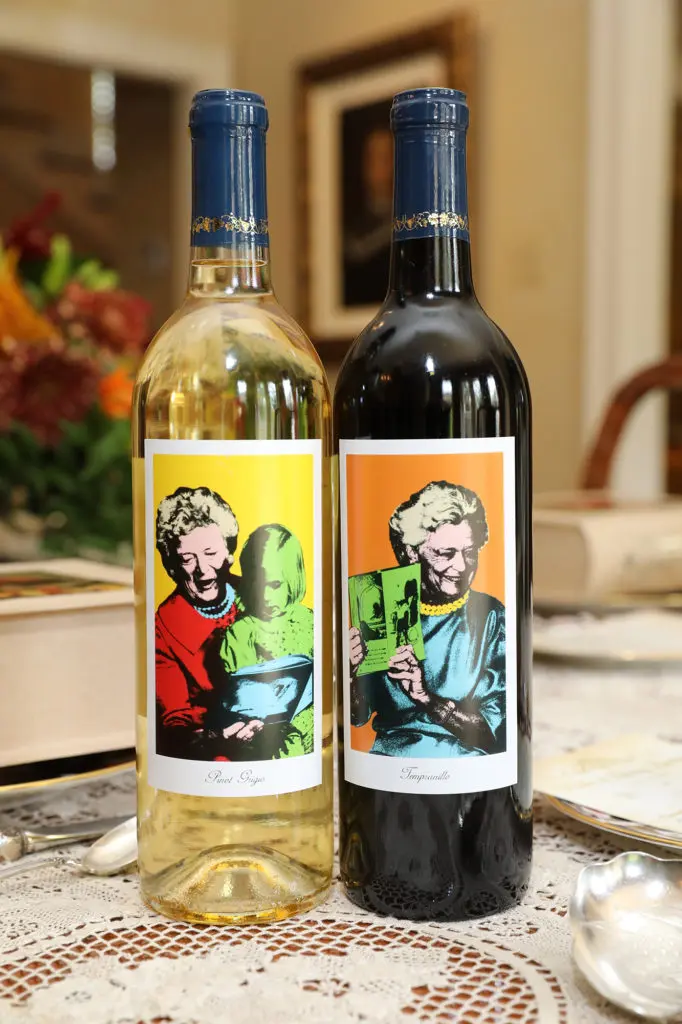 Power of Literacy Luncheon, benefiting the Ladies for Literacy Guild, commemorative branded bottles of wine. (Photo by Priscilla Dickson)