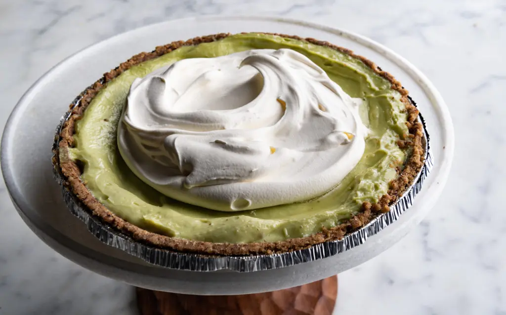 The avocado pie from Dallas Caramel Company's Rain McDermott. (Photo by Manny Rodriguez)
