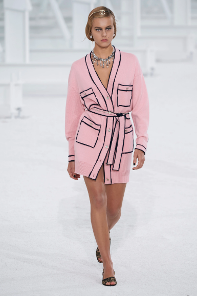 Chanel bathrobe dress. (Photo courtesy of Chanel)