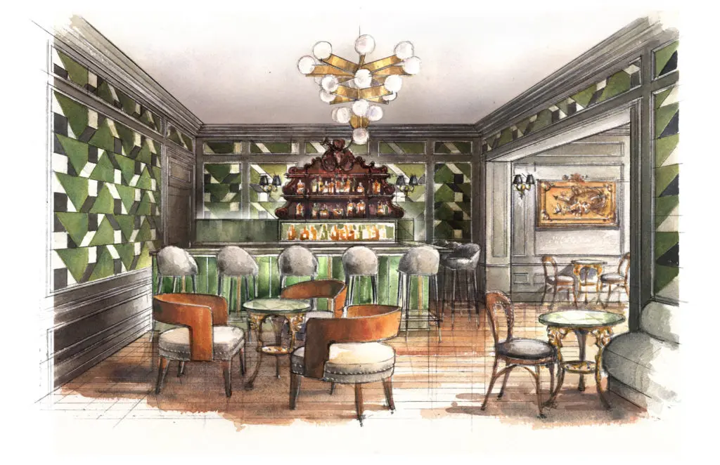 The Bar at La Colombe d'Or Residences & Hotel will offer a romantic atmosphere in the historic building in the heart of Montrose.