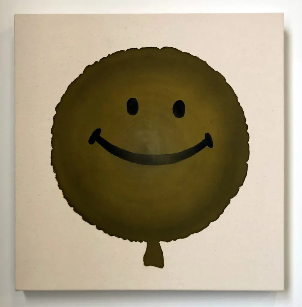 William Burton Binnie's "Untitled (Smiley)," 2020, at Keijsers Koning, is a memorable image from the former Dallas artist/SMU MFA grad (now residing in the Northeast). Encounter Binnie's oddly compelling paintings at  Keijsers Koning's booth at Four x Five. 