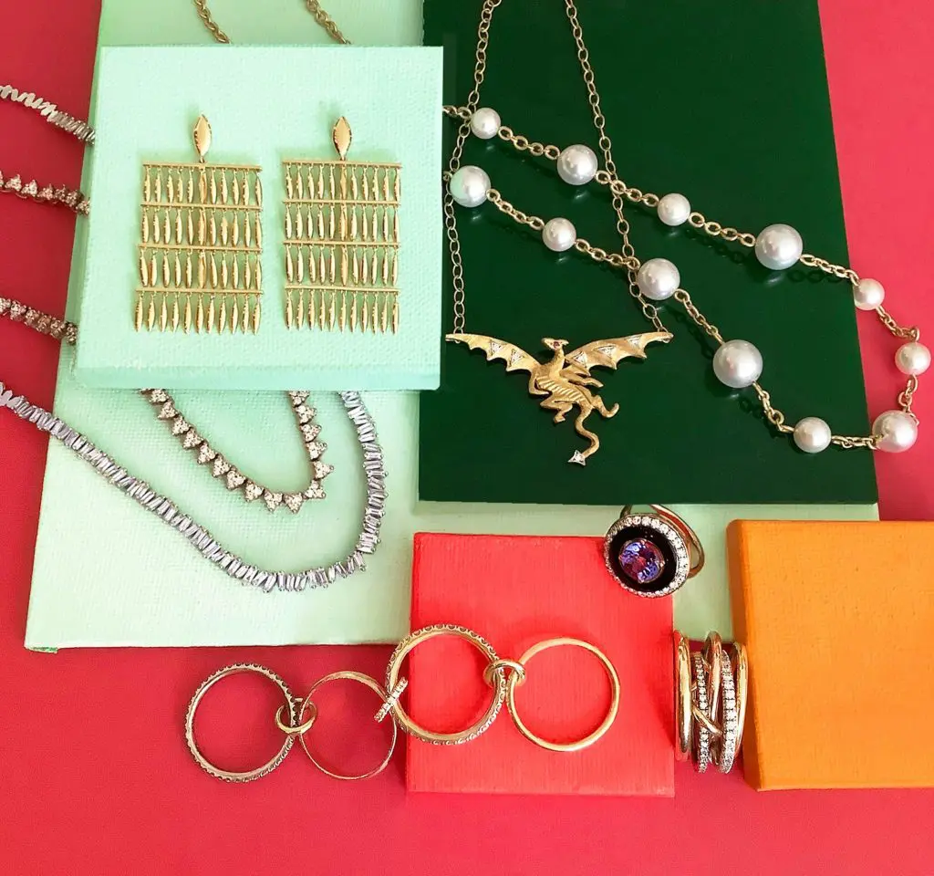 Splurge-worthy items like the Grass Raining Drop Earrings.