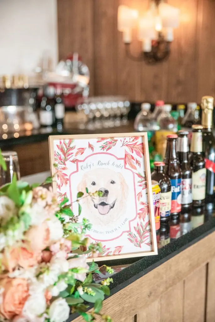 The couple's dog made a reception appearance. (Photo by Lady Ilg Photography)