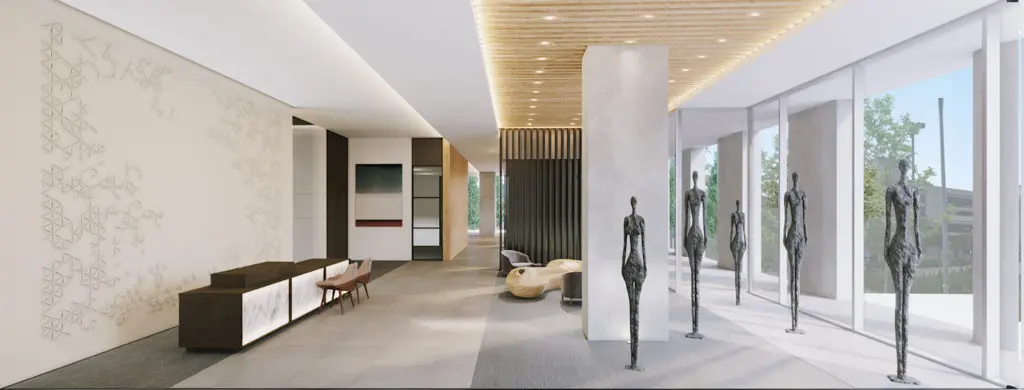 The Victor's lobby will set a striking tone.