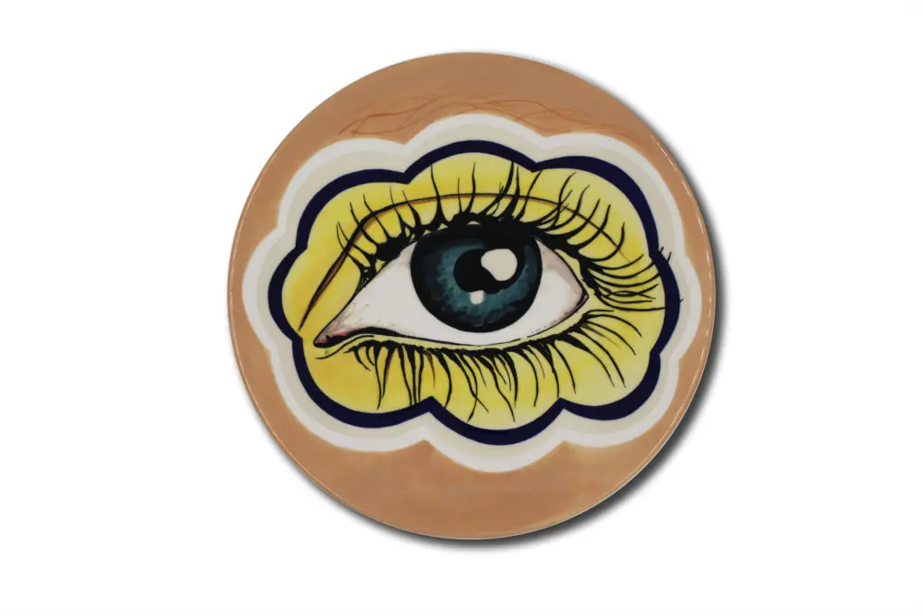 Richard Philips Untitled, limited-edition, signed ceramic plate, 2019, $700