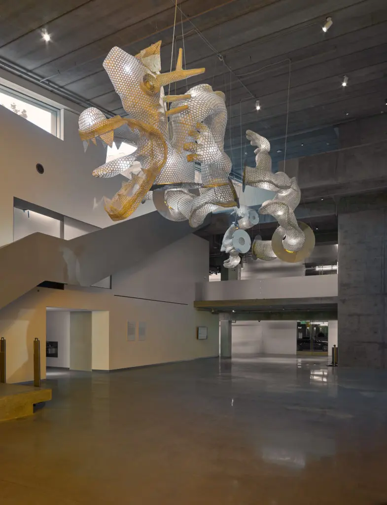 Installation view of Ai Weiwei’s 'Dragon Reflection,' 2019-20. (Photo by Richard Barnes, Courtesy of the Museum of Fine Arts, Houston)