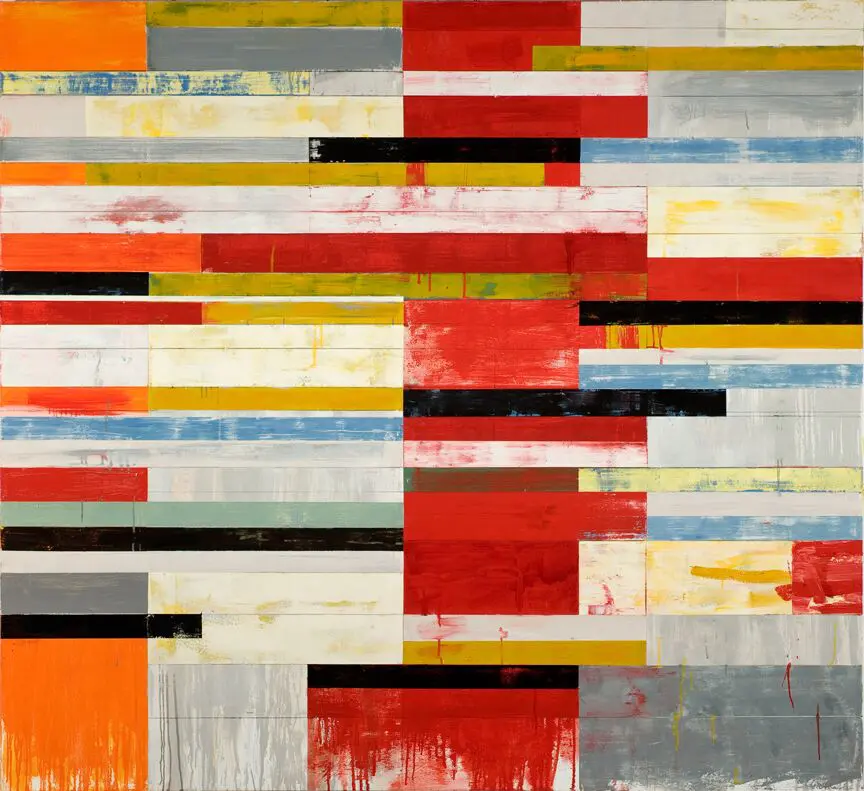 Lloyd Martin's "Red Breach," 2010, at William Campbell Contemporary Art