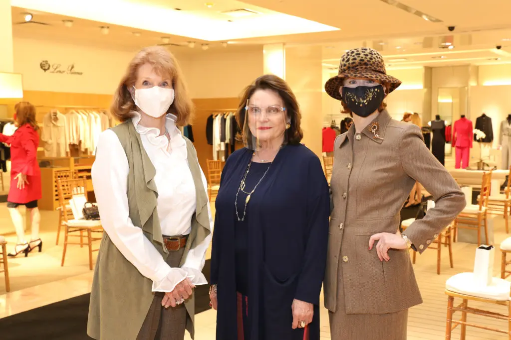 Cynthia Hunton, Beth Wolff, April Lykos at the Houston Symphony League Fall Luncheon