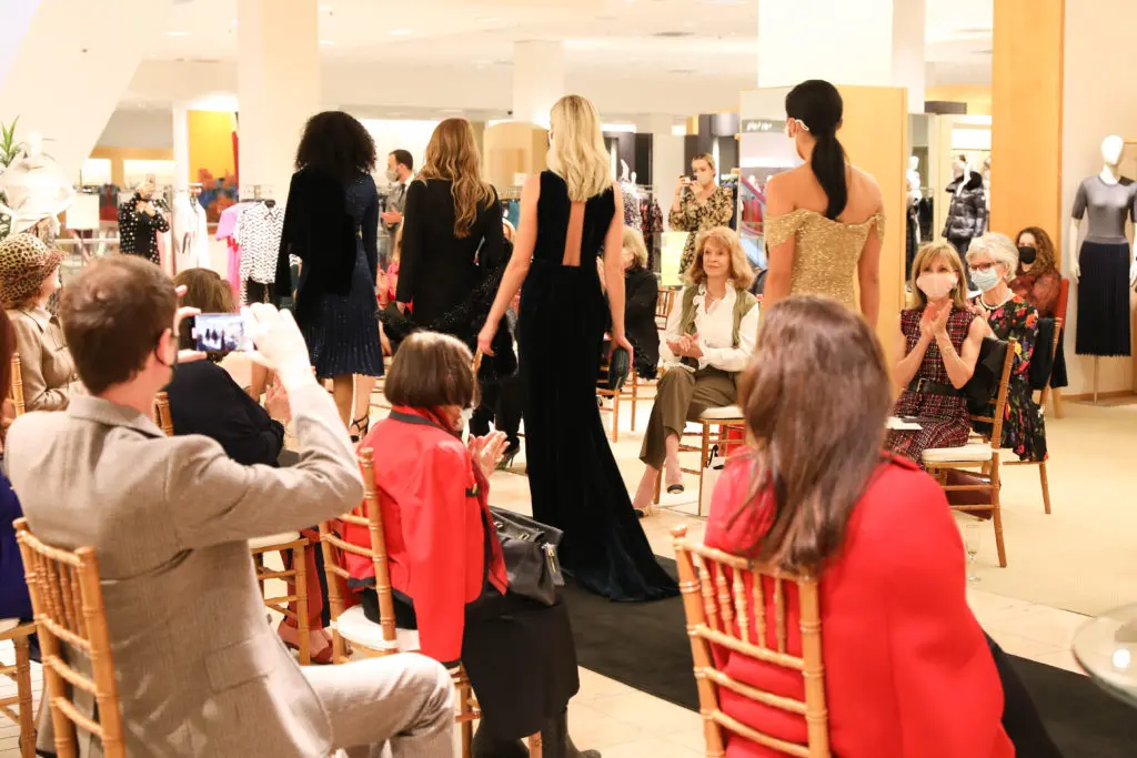 The Houston Symphony League Fall Luncheon at Neiman Marcus was held in two sessions to accommodate COVID-19 protocols.
