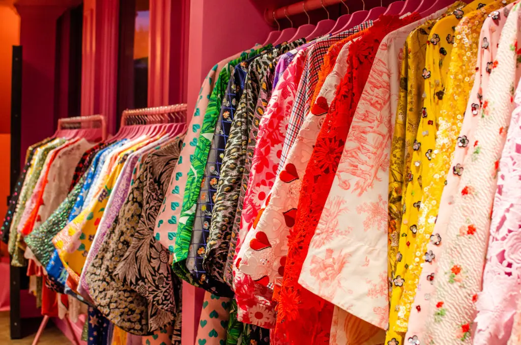 La Vie's vintage-style kimonos and caftans. (Photo by Cassandra Willis)