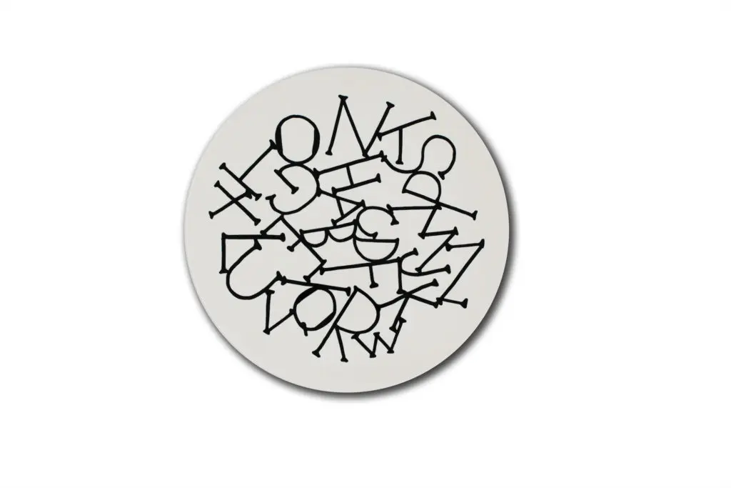 Francesco Clemente's limited-edition ceramic plate fabricated by Guadalajara’s Cerámica Suro, one of six designs, in editions of 300, $700
