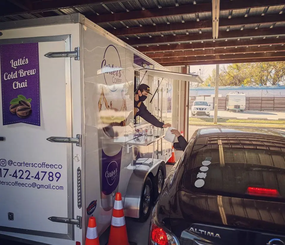 Carter Froman opened Fort Worth's first craft coffee drive thru last September. 