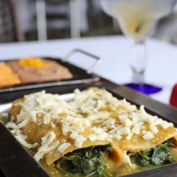 Crystal City Enchiladas (Spinach Enchiladas with Salsa Verde)