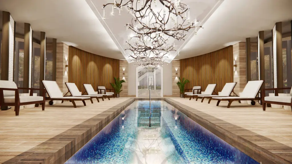 Float Pool at The Trellis at The Houstonian Hotel, Club & Spa. 
