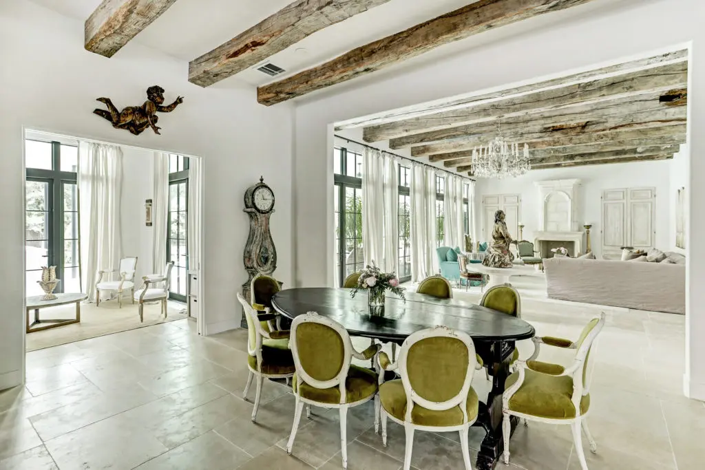 The informal dining area connects the family room and kitchen at  722 E. Friar Tuck Lane.