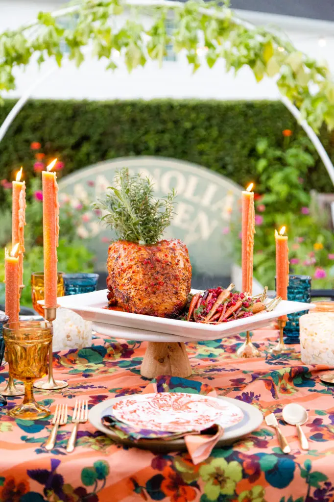 Chef Devan Gernert's beef fillet headlines the dinner menu at the friendsgiving fête. (Photo by Lawrence Elizabeth Knox)
