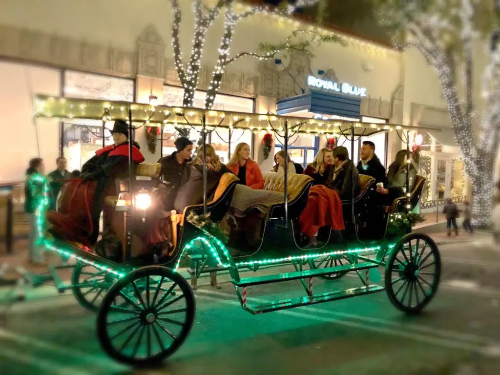 Highland Park Village carriage rides. 