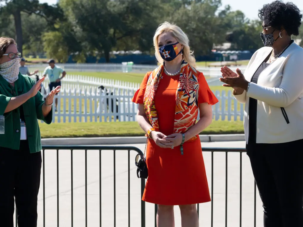 Whitney Crane helped raise money for the Houston Open. Jim Crane called her "the closer." (Photo by F. Carter Smith)