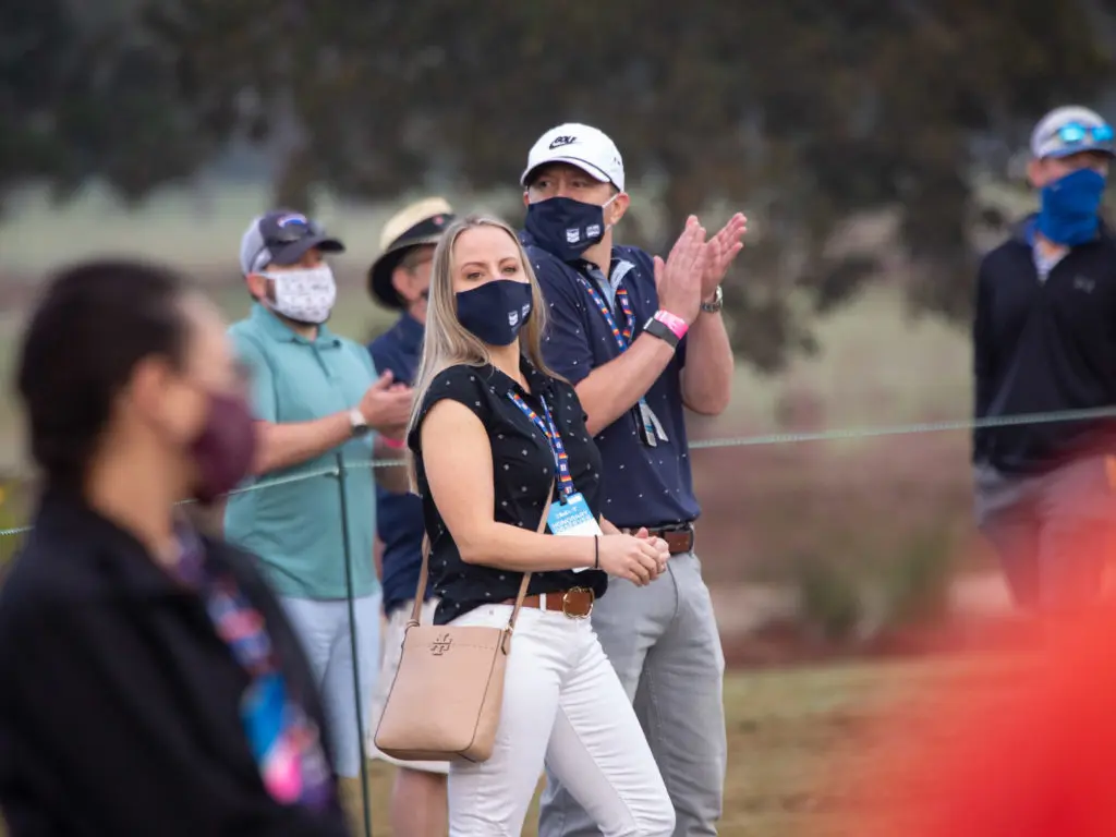 Brooks Koepka has his own cheering section. (Photo by F. Carter Smith)