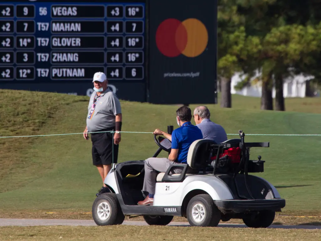 Fans enjoyed getting out on Memorial Park's golf course. (Photo by F. Carter Smith)