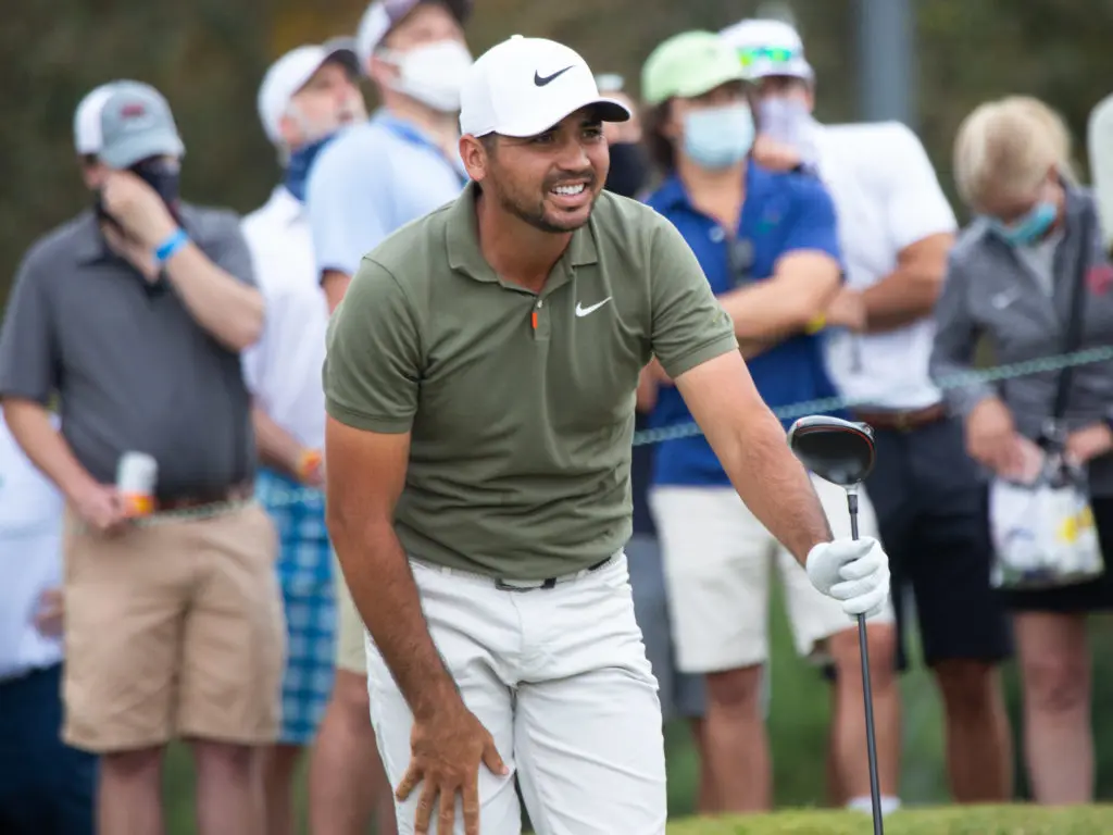 Jason Day could not hold it together in the final round. (Photo by F. Carter Smith)