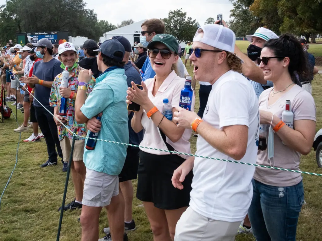 Fans brought plenty to the Houston Open. (Photo by F. Carter Smith)