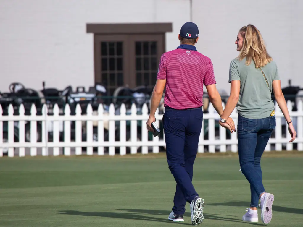 Carlos Ortiz and his wife Halley had some sweet moments after his first career win. (Photo by F. Carter Smith)