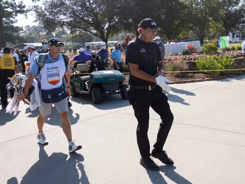 Phil Mickelson is a big fan of Houston, but he will not be sticking around for the weekend. (Photo by F. Carter Smith)