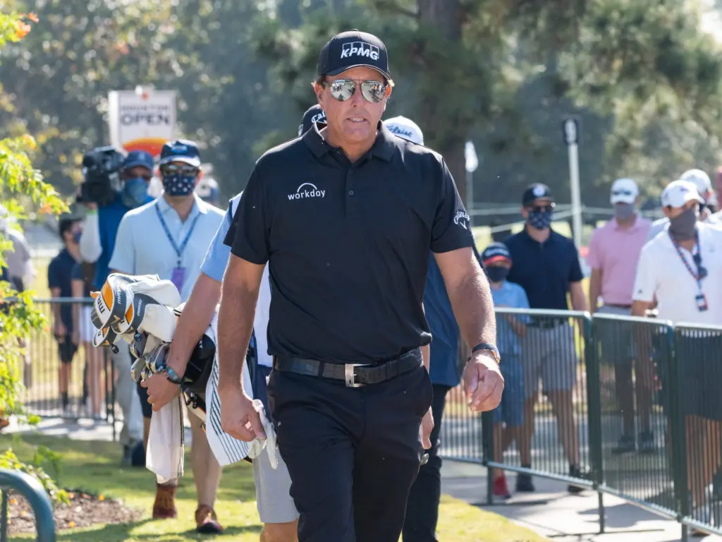 Phil Mickelson is more of a force on the Champions Tour than the regular tour these days. (Photo by F. Carter Smith)