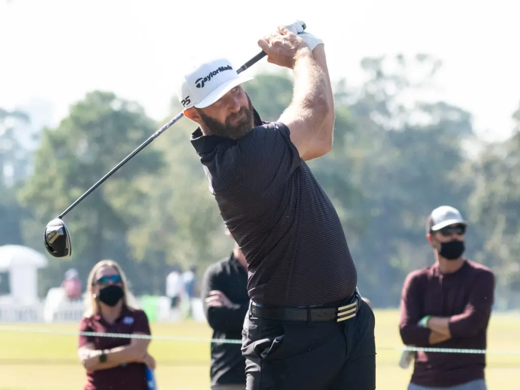 Dustin Johnson brings plenty of power, even coming off COVID-19. (Photo by F. Carter Smith)