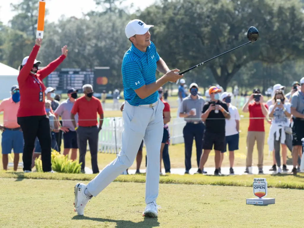 Jordan Spieth still draws plenty of attention. He's the most fascinating figure in golf today outside of Tiger Woods. (Photo by F. Carter Smith)