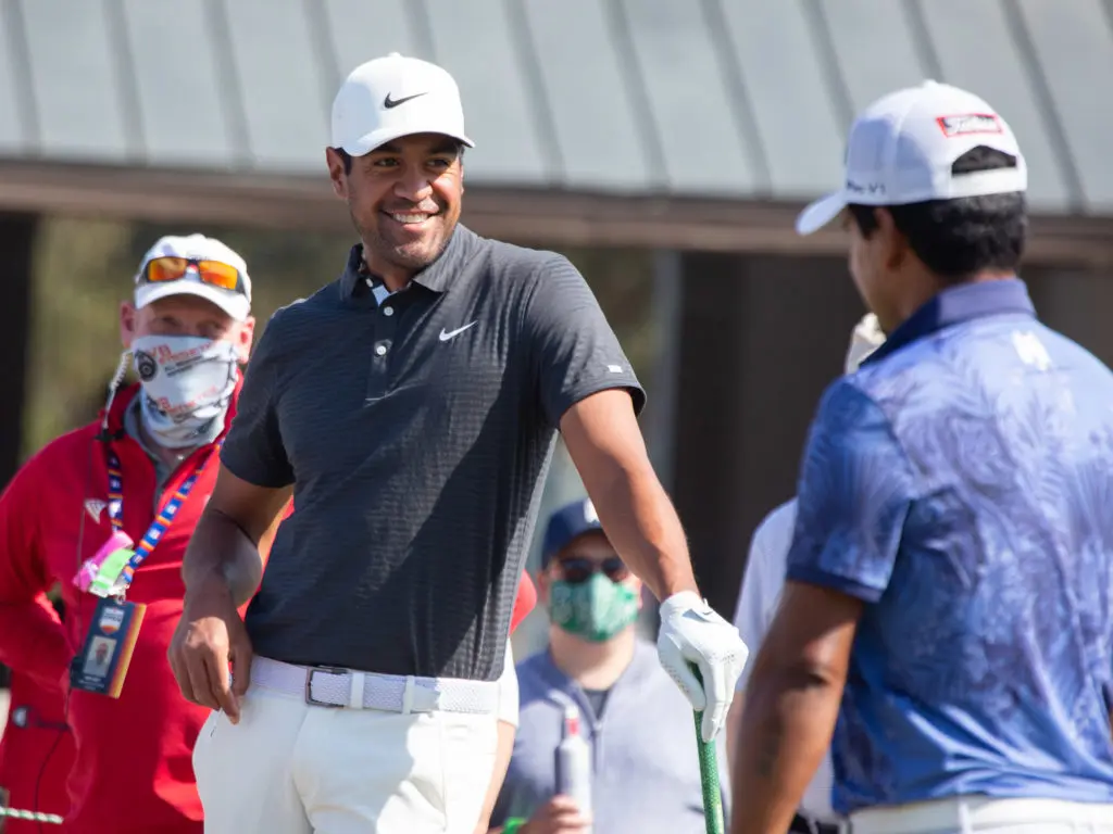 Tony Finau appeared very relaxed at the Houston Open. (Photo by F. Carter Smith)
